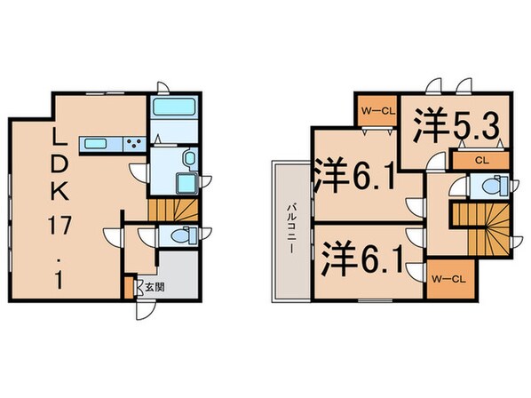 狩場町戸建の物件間取画像